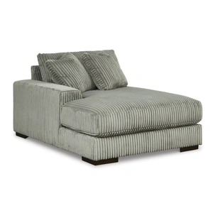 Ashley Furniture WRS Lindyn 2-Piece Polyester L-Shaped Sectional Sofa w/Left Arm Chaise Facing, Fog