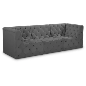 Meridian Furniture Tuft 99-inch Velvet Modular Sofa