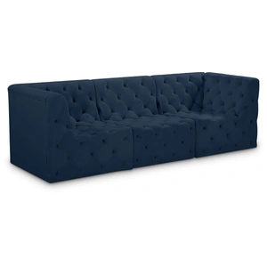 Meridian Furniture Tuft 99-inch Velvet Modular Sofa