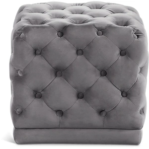 Meridian Furniture Stella Velvet Ottoman/Stool
