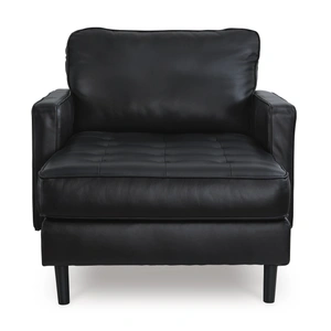 Ashley Furniture Bryceview Leather Chaise, Onyx