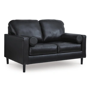 Ashley Furniture Bryceview Leather Loveseat in Onyx