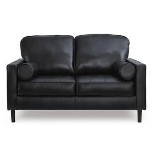Ashley Furniture Bryceview Leather Loveseat in Onyx