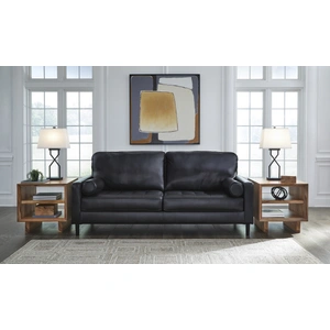 Ashley Furniture Bryceview Leather Sofa, Onyx