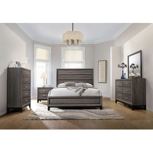 Coaster Watson Wood Panel Bedroom Set, Grey Oak
