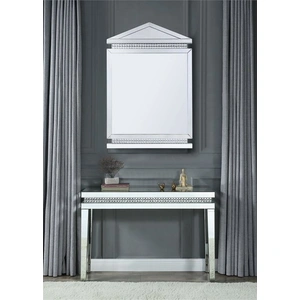ACME Glam Lotus 97806 Mirrored/Faux Crystals Wall Mirror