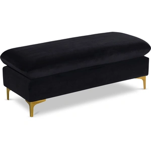 Meridian Furniture Naomi Velvet Ottoman/Bench
