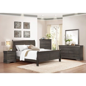 Homelegance Mayville Wood 5-Drawer Chest, Stained Gray