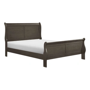 Homelegance Mayville Wood Sleigh Panel Bedroom Set, Stained Gray
