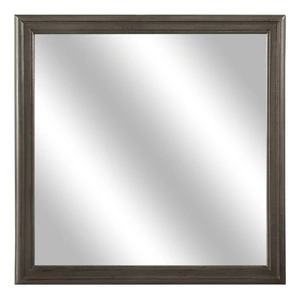 Homelegance Mayville Square Wood Mirror, Stained Gray
