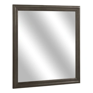 Homelegance Mayville Square Wood Mirror, Stained Gray