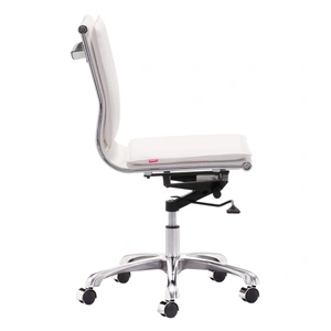 Zuo Modern Lider Plus Leatherette Adjustable Height Office Chair w/o Arms
