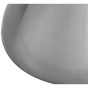 Meridian Furniture Emery 48-inch Round Marble Dining Table with Stainless Steel Base, White