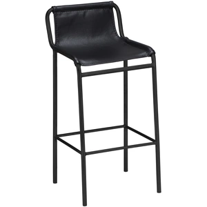 Meridian Furniture Dax Faux Leather Counter Stool with Matte Black Metal Frame