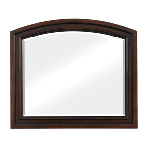 Homelegance Cumberland Wood/Wood Veneer Mirror, Brown Cherry