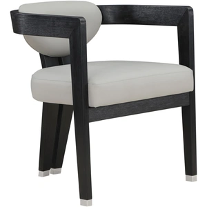 Meridian Furniture Carlyle Faux Leather Dining Chair with Solid Wood Frame