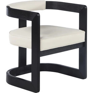 Meridian Furniture Manchester Faux Leather Dining Chair with Solid Wood Frame