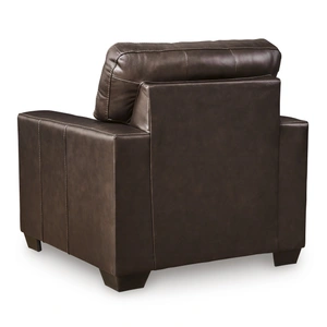 Ashley Furniture Santorine Leather Chair in Dark Brown