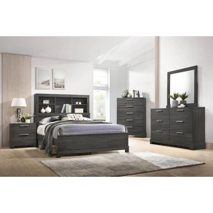 ACME Lantha Storage Platform Bedroom Set, Gray Oak