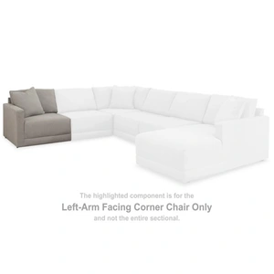 Ashley Furniture Katany Fabric 2-Piece Sectional Loveseat, Shadow