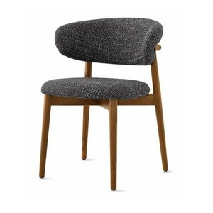 Calligaris Oleandro Fabric/Wood Customizable Dining Chair (Set of 4)