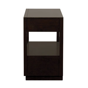 Coaster Durango Wood Nightstand w/2 Drawers & Dual USB, Smoked Peppercorn