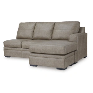Ashley Furniture Amuleto Leather Left 2-Piece Sectional w/Chaise, Desert