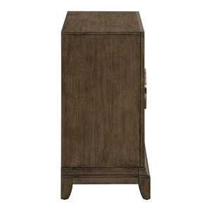 Liberty Furniture Lexington Park Wood Accent Cabinet w/2 Doors, Chai Spice