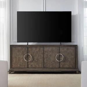 Liberty Furniture Lexington Park Wood Accent Cabinet w/4 Doors, Chai Spice
