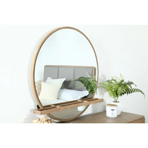 Coaster Arini Round Dresser Mirror, Sand Wash