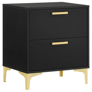 Coaster Kendall MDF Nightstand w/2 Drawers, Black