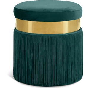 Meridian Furniture Yasmine Velvet Ottoman/Stool
