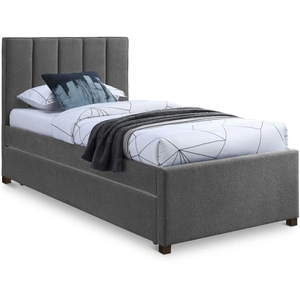 Meridian Furniture Harper Linen Fabric Twin Size Trundle Bed