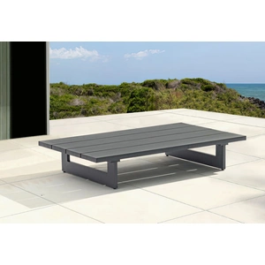 Meridian Furniture Maldives 55-inch Rectangular Outdoor Patio Aluminum Coffee Table