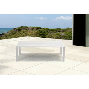 Meridian Furniture Maldives 47-inch Rectangular Outdoor Patio Aluminum Coffee Table
