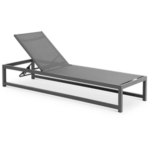 Meridian Furniture Maldives Outdoor Patio Mesh Waterproof Fabric Adjustable Sun Chaise Lounge Chair with Aluminum Frame