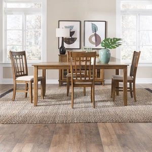 Liberty Furniture Santa Rosa Extendable Dining Set | Antique Honey, Antique Honey