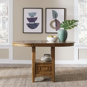 Liberty Furniture Santa Rosa Extendable Pub Dining Set | Antique Honey, Antique Honey