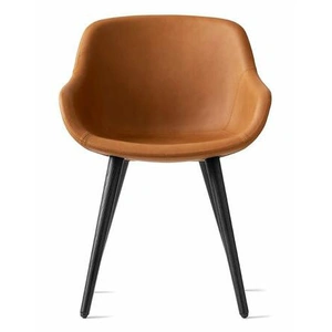 Calligaris Igloo Fabric/Wood Customizable Dining Armchair (Set of 4)