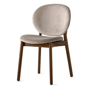 Calligaris Inès Fabric/Wood Customizable Dining Chair (Set of 4)