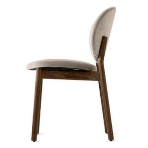 Calligaris Inès Fabric/Wood Customizable Dining Chair (Set of 4)