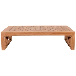 Meridian Furniture Anguilla 55.5-inch Rectangular Outdoor Patio Solid Teak Wood Coffee Table