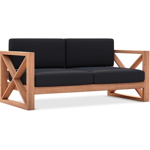Meridian Furniture Anguilla 65-inch Outdoor Patio Waterproof Fabric Loveseat