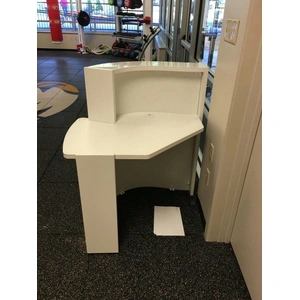 MDD Office Furniture WAVE LUV49P Small Reception Desk, ADA Compliance, White