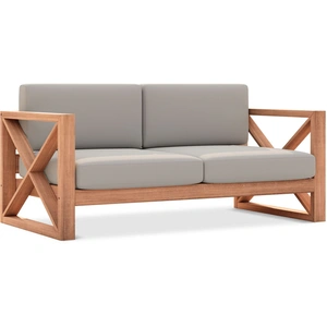 Meridian Furniture Anguilla 65-inch Outdoor Patio Waterproof Fabric Loveseat