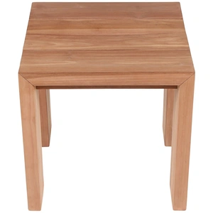 Meridian Furniture Tulum 18.5-inch Square Outdoor Patio Solid Teak Wood End Table