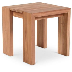 Meridian Furniture Tulum 18.5-inch Square Outdoor Patio Solid Teak Wood End Table