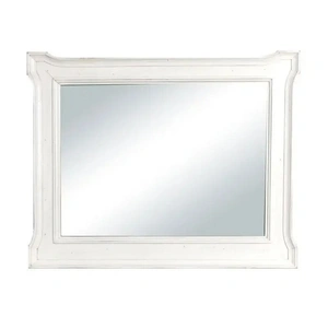 Sunny Designs SM Carriage House Glass/Wood Mirror, White