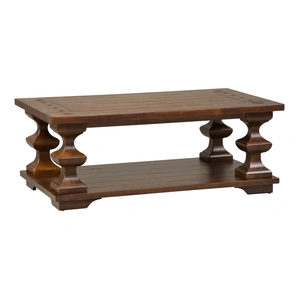 Liberty Furniture Sedona Rectangular Wood Storage Cocktail Table, Kona Brown