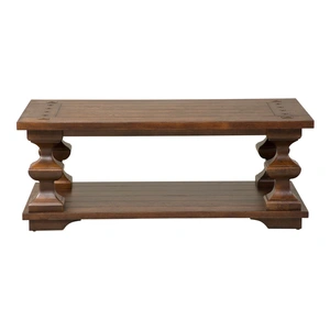 Liberty Furniture Sedona Rectangular Wood Storage Cocktail Table, Kona Brown
